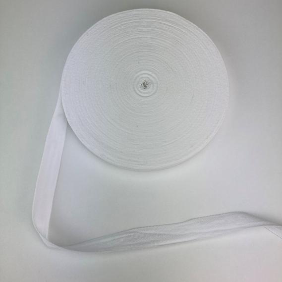 Köperband Weiß (25mm x 50Meter)