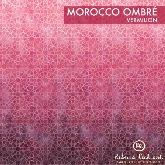 BIO Sommersweat "Morocco Ombré" vermilion