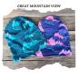 Preview: BIO Baumwolljersey Great Mountain View (blau-pink)