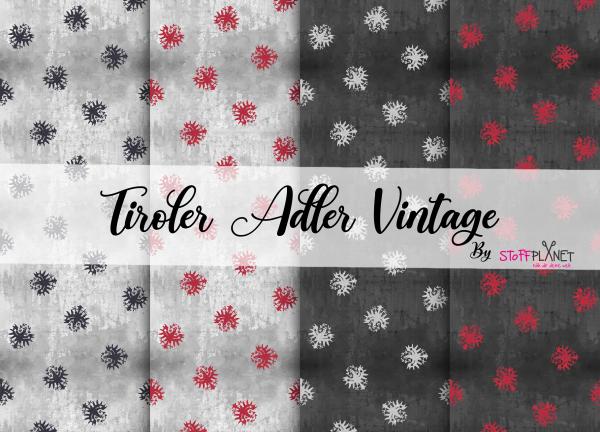 Baumwolljersey Tiroler Adler Vintage (PAKET4x1m)