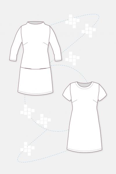 STACEY / Damen A-Linien-Kleid